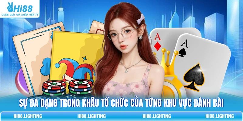 Casino Online - Khám Phá Cách Thức Vận Hành Của Sảnh Cược 4 Sự đa dạng trong khâu tổ chức của từng khu vực đánh bài