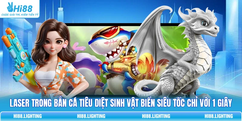 Laser Trong Bắn Cá Là Gì? Đặc Điểm Chi Tiết Của Vũ Khí Laser 2 Laser trong bắn cá tiêu diệt sinh vật biển siêu tốc chỉ với 1 giây